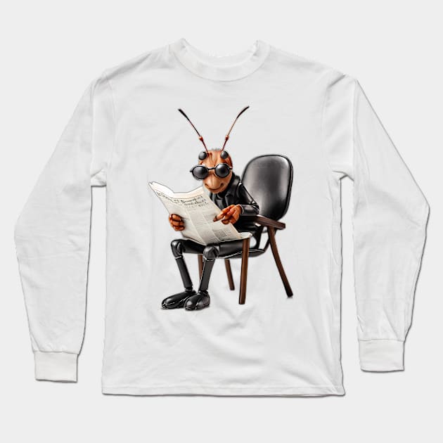 Business Ant Long Sleeve T-Shirt by UnReal-Graphics